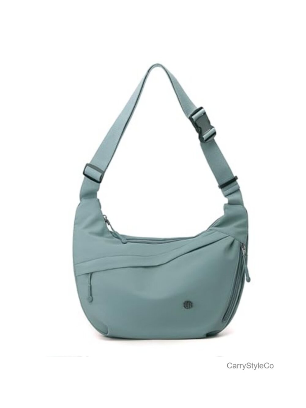 Nylon Crescent Crossbody Hobo Bag Lightweight Waterproof Shoulder Purse
